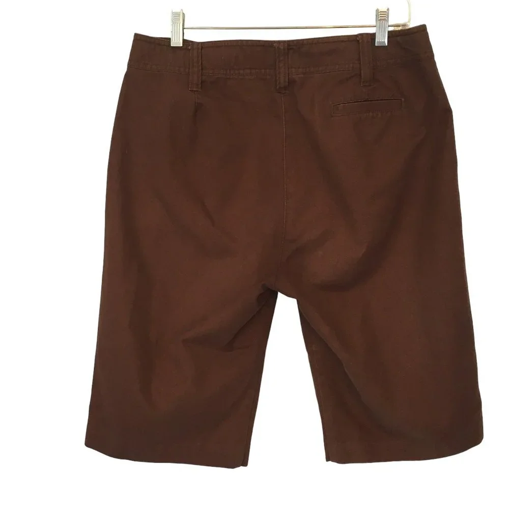 Duck‎ Head Vintage Womens Brown Denim Walking Shorts, High Rise, size 10 - Picture 5 of 8